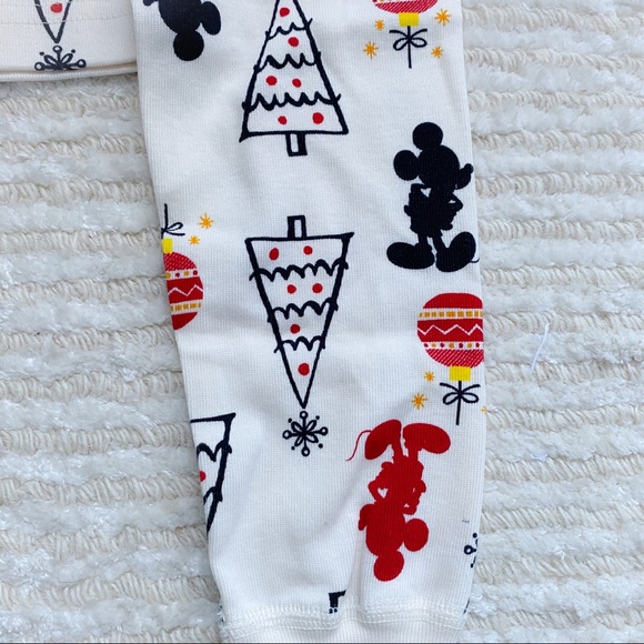 NWT Hanna Andersson Mickey Folk Tree long johns - Picture 9 of 15